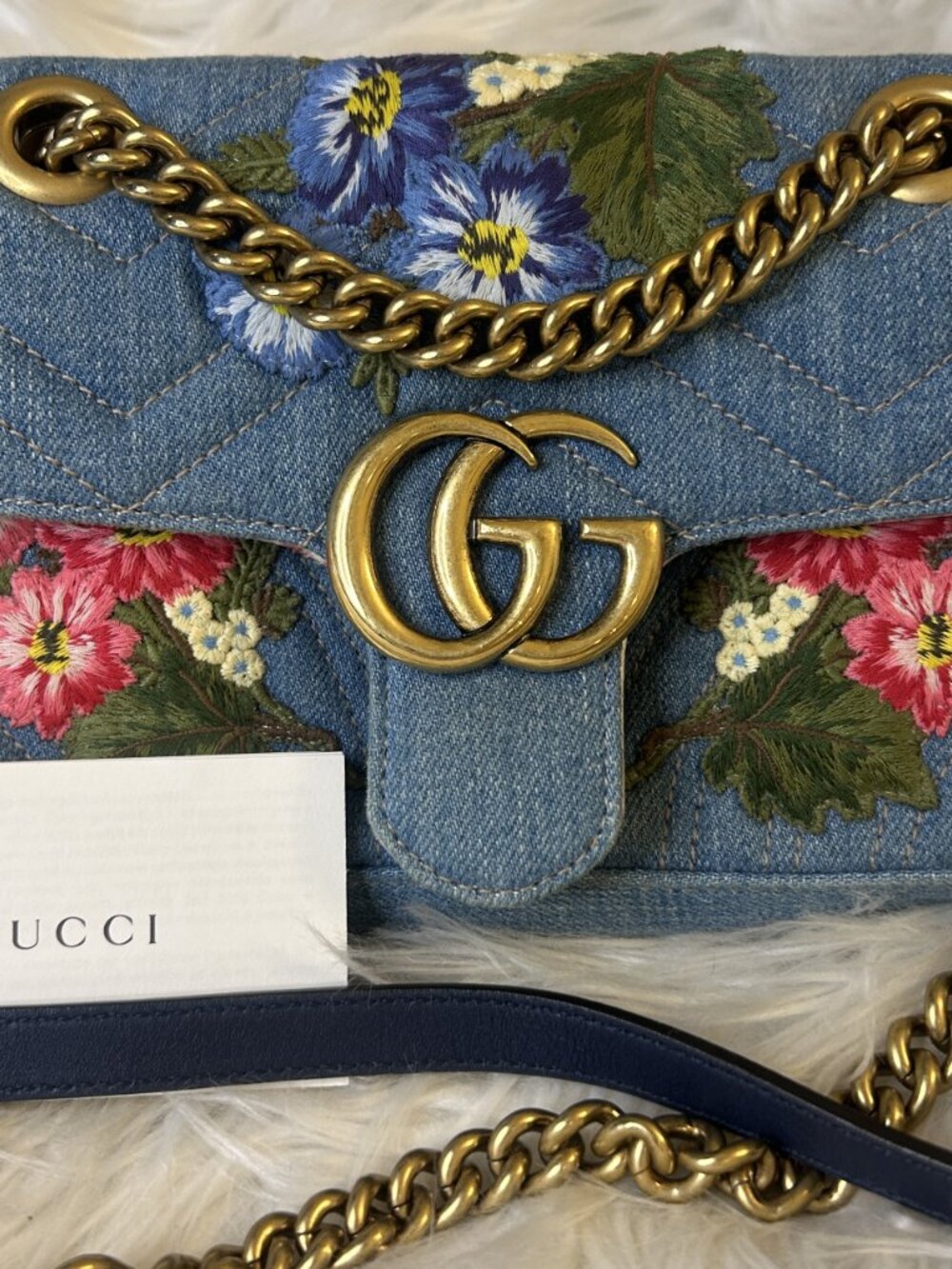 Special Edition: Gucci Embroidered Denim GG Marmont Mini